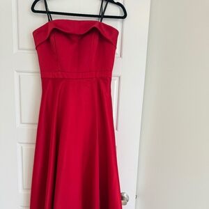 Red A-Line Dress Melanie Lynn